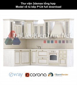 Thư viện 3dsmax tổng hợp Model về tủ bếp P124 full download