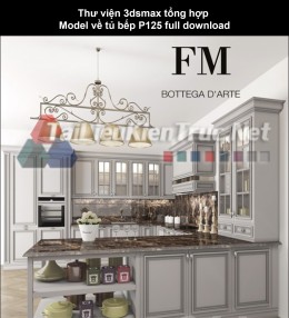 Thư viện 3dsmax tổng hợp Model về tủ bếp P125 full download