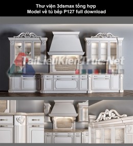 Thư viện 3dsmax tổng hợp Model về tủ bếp P127 full download