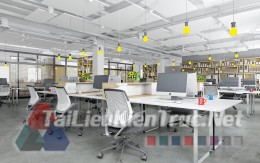  Phối cảnh 3d thiết kế nội thất văn phòng 075 full download