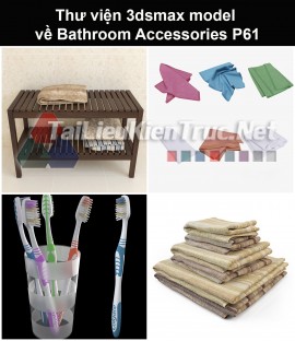 Thư viện 3dsmax model về Bathroom accessories (Đồ dùng phòng tắm) P61