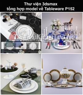 Thư viện 3dsmax tổng hợp Model về Tableware (Đồ dùng trên bàn bếp) P152