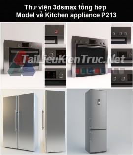 Thư viện 3dsmax tổng hợp Model về Kitchen appliance (Thiết bị nhà bếp) P213