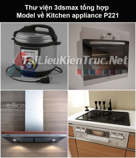 Thư viện 3dsmax tổng hợp Model về Kitchen appliance (Thiết bị nhà bếp) P221