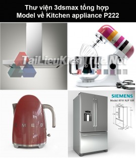 Thư viện 3dsmax tổng hợp Model về Kitchen appliance (Thiết bị nhà bếp) P222