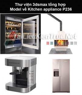 Thư viện 3dsmax tổng hợp Model về Kitchen appliance (Thiết bị nhà bếp) P236