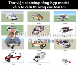 Thư viện sketchup tổng hợp model về ô tô cứu thương các loại P6