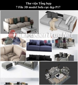 Thư viện Tổng hợp 7 File 3D model Sofa cực đẹp P17