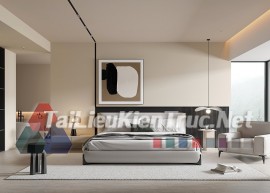 240604. 3ds max modern bedroom