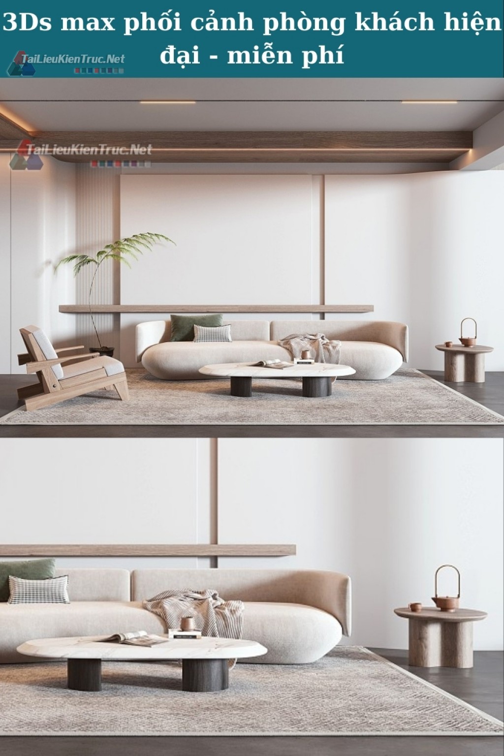 240604. 3ds max modern Living room