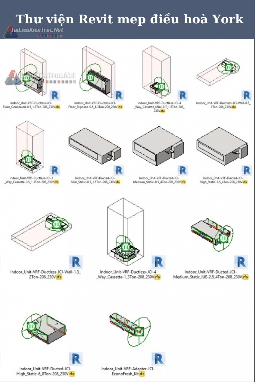 Thư viện Revit mep điều hoà York