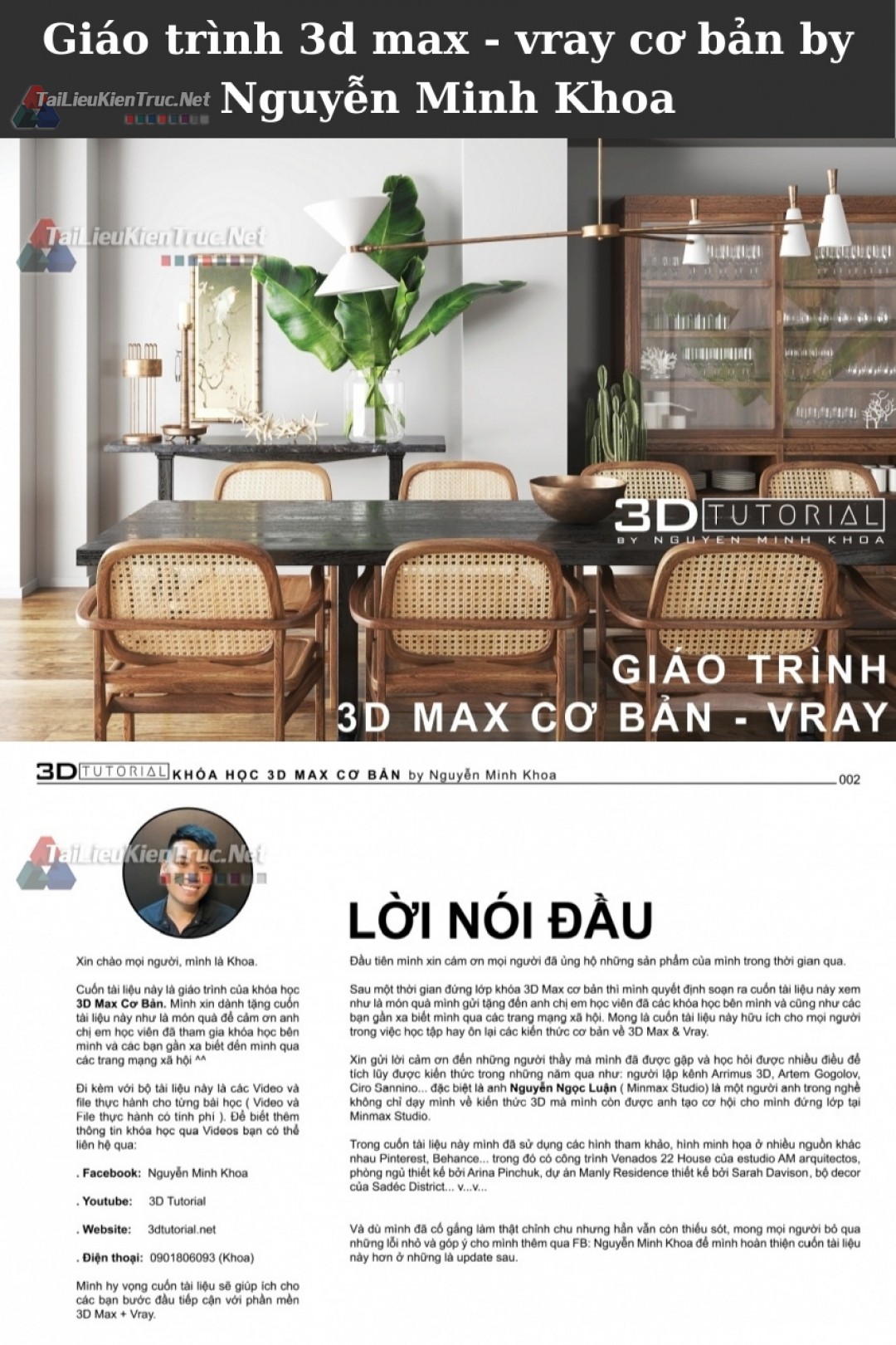 Giáo trình 3d max - vray cơ bản by Nguyễn Minh Khoa