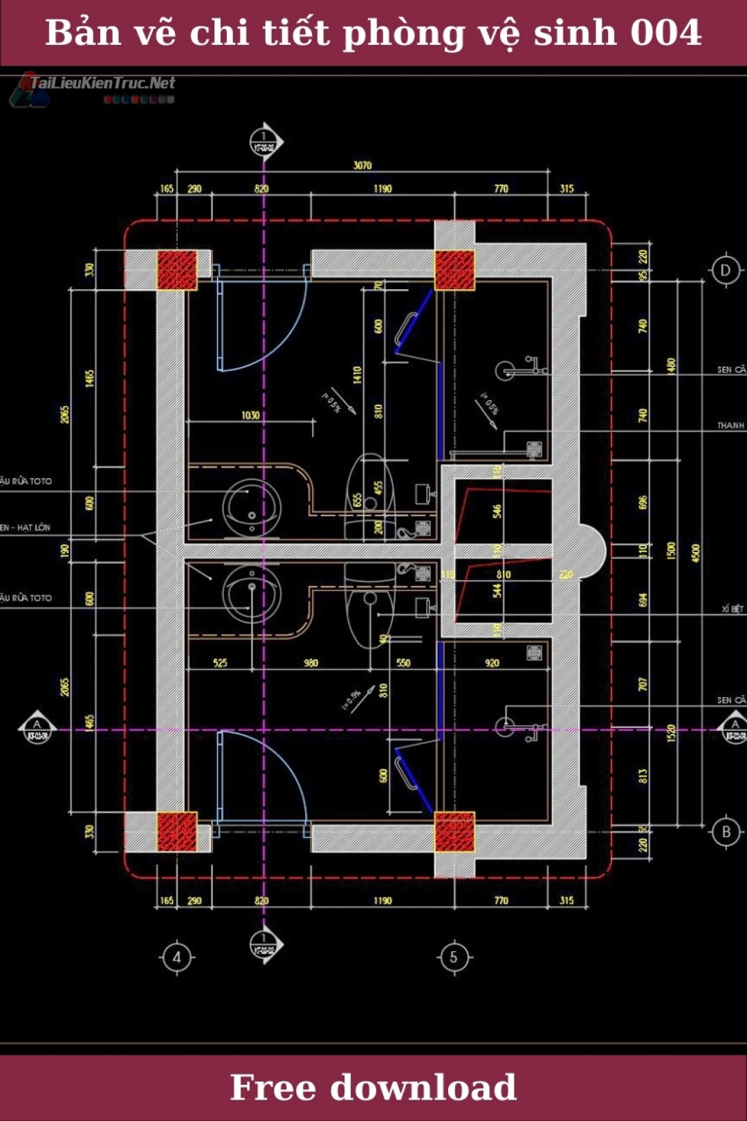 Bản vẽ chi tiết phòng vệ sinh 004