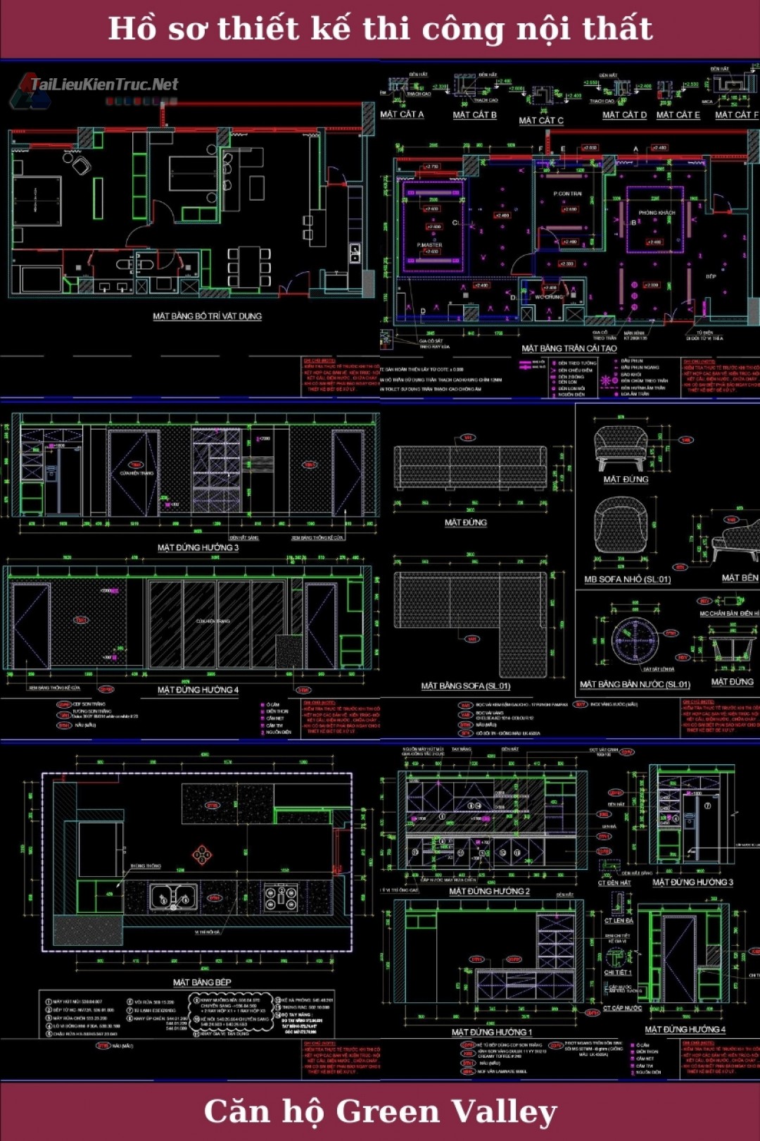 HỒ SƠ THIẾT KẾ KỸ THUẬT THI CÔNG CĂN HỘ GREEN VALLEY