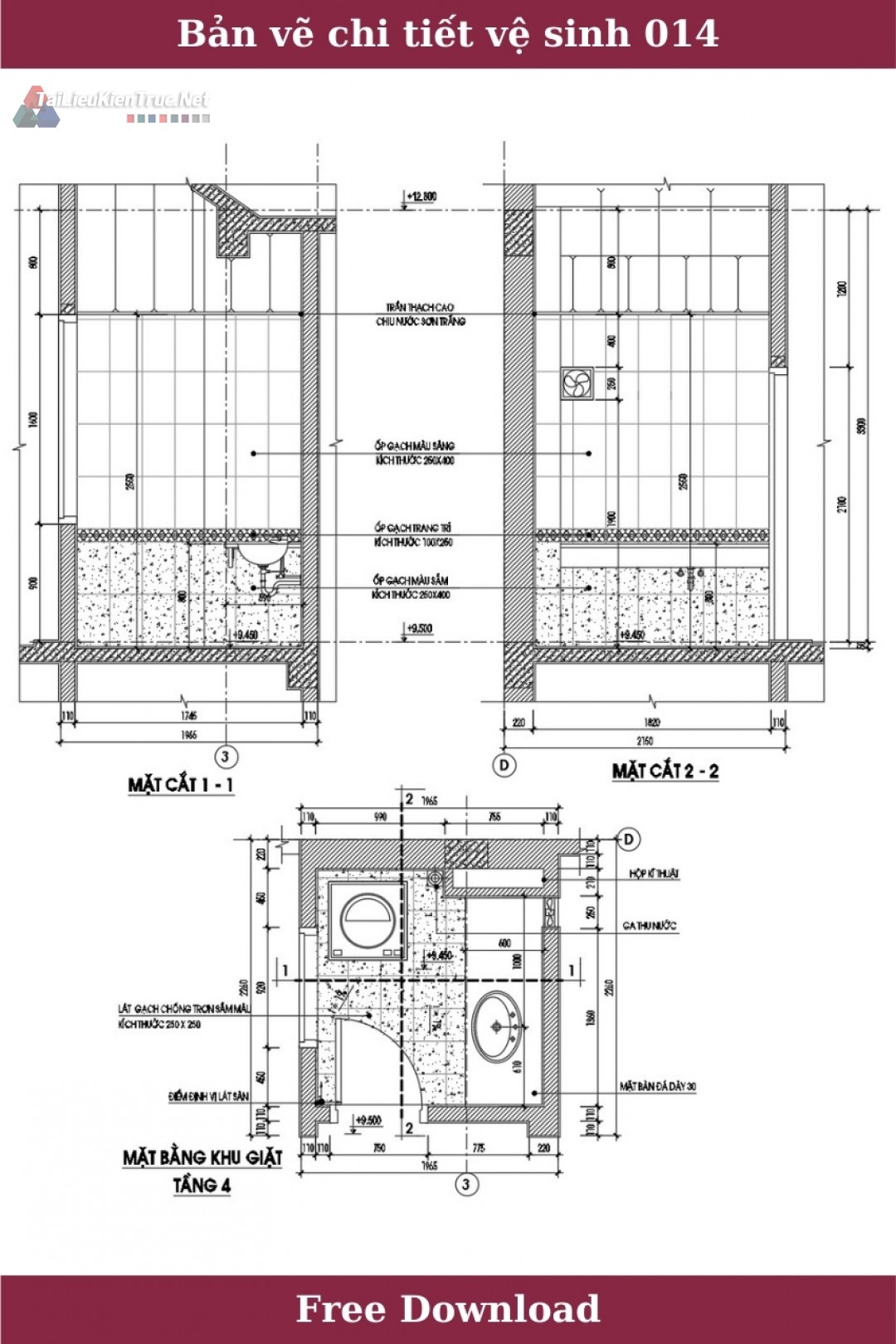 Bản vẽ chi tiết vệ sinh 014