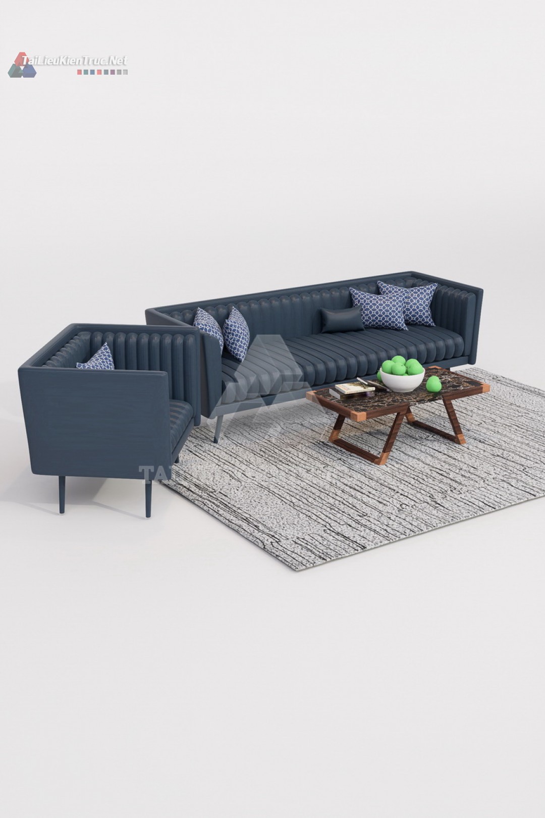 Thư viện Sketchup sofa 042