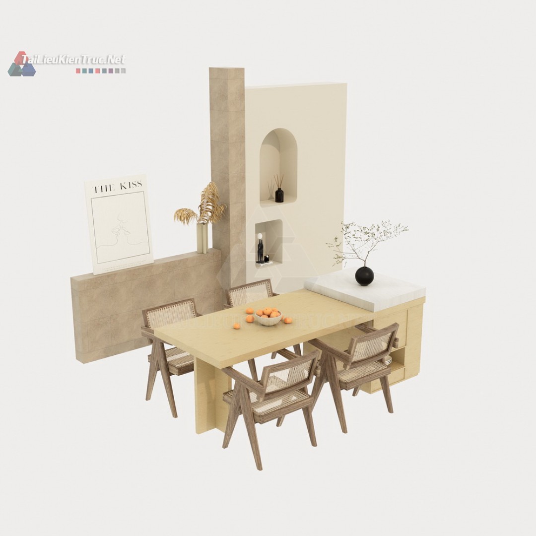Bàn ăn sketchup 073