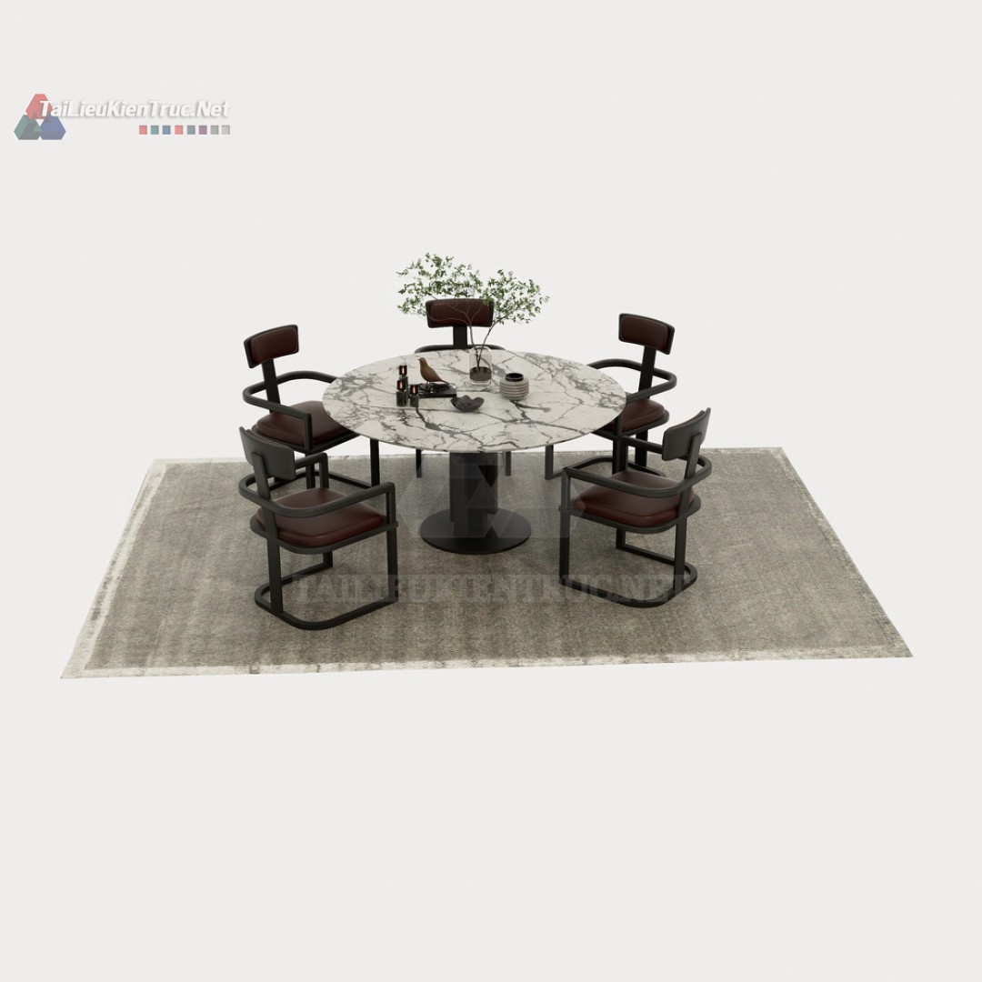 Bàn ăn sketchup 075