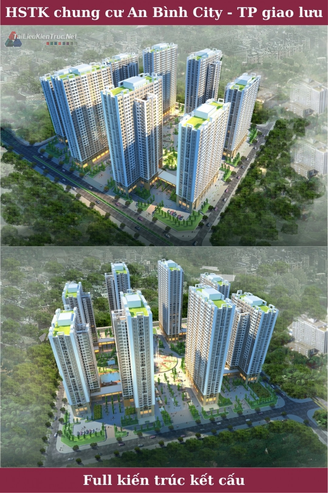 Bản vẽ autocad chung cư An Bình city Thành phố giao lưu full kiến trúc, kết cấu