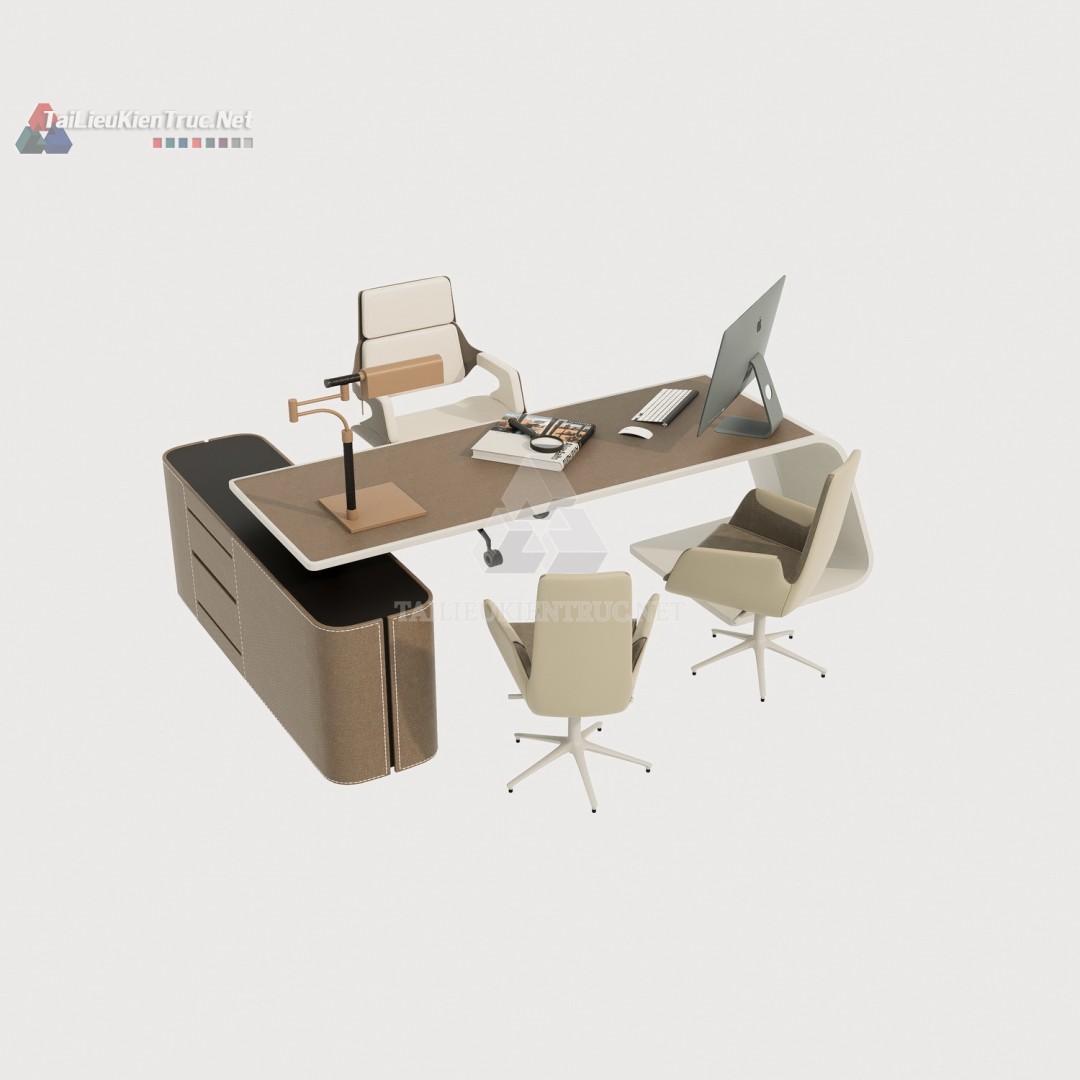 Bàn làm việc sketchup 001