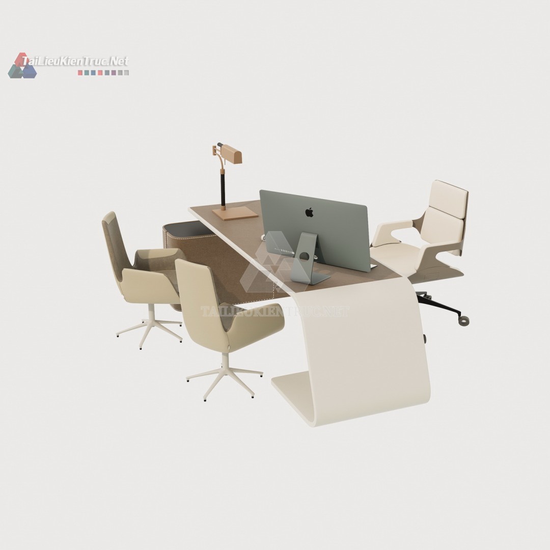 Bàn làm việc sketchup 002