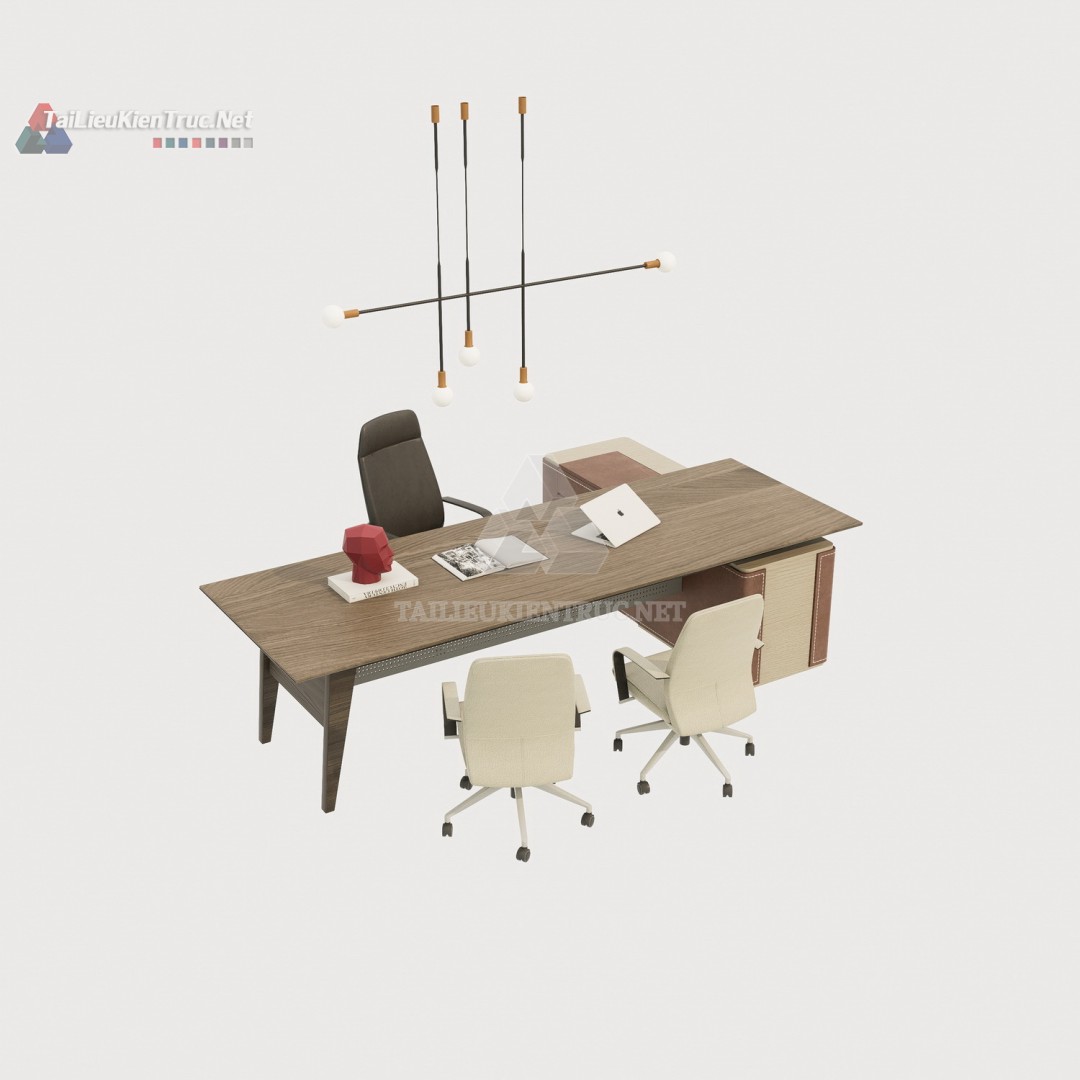 Bàn làm việc sketchup 006