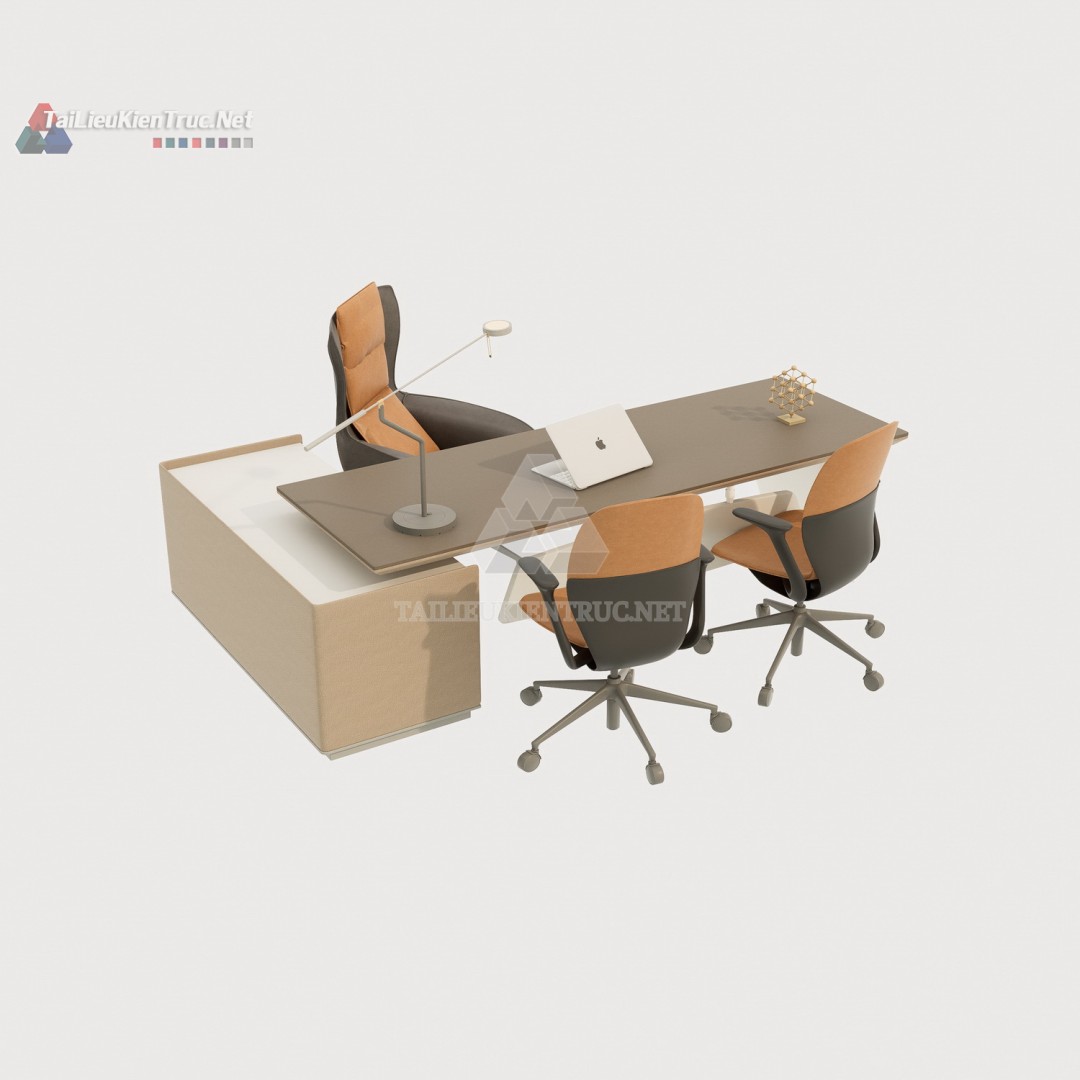 Bàn làm việc sketchup 007