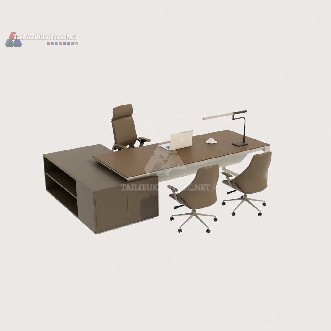 Bàn làm việc sketchup 009