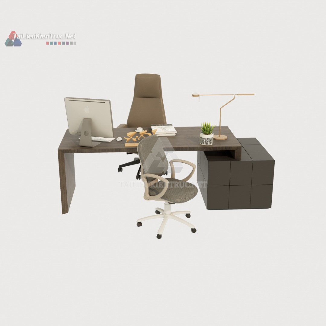 Bàn làm việc sketchup 013