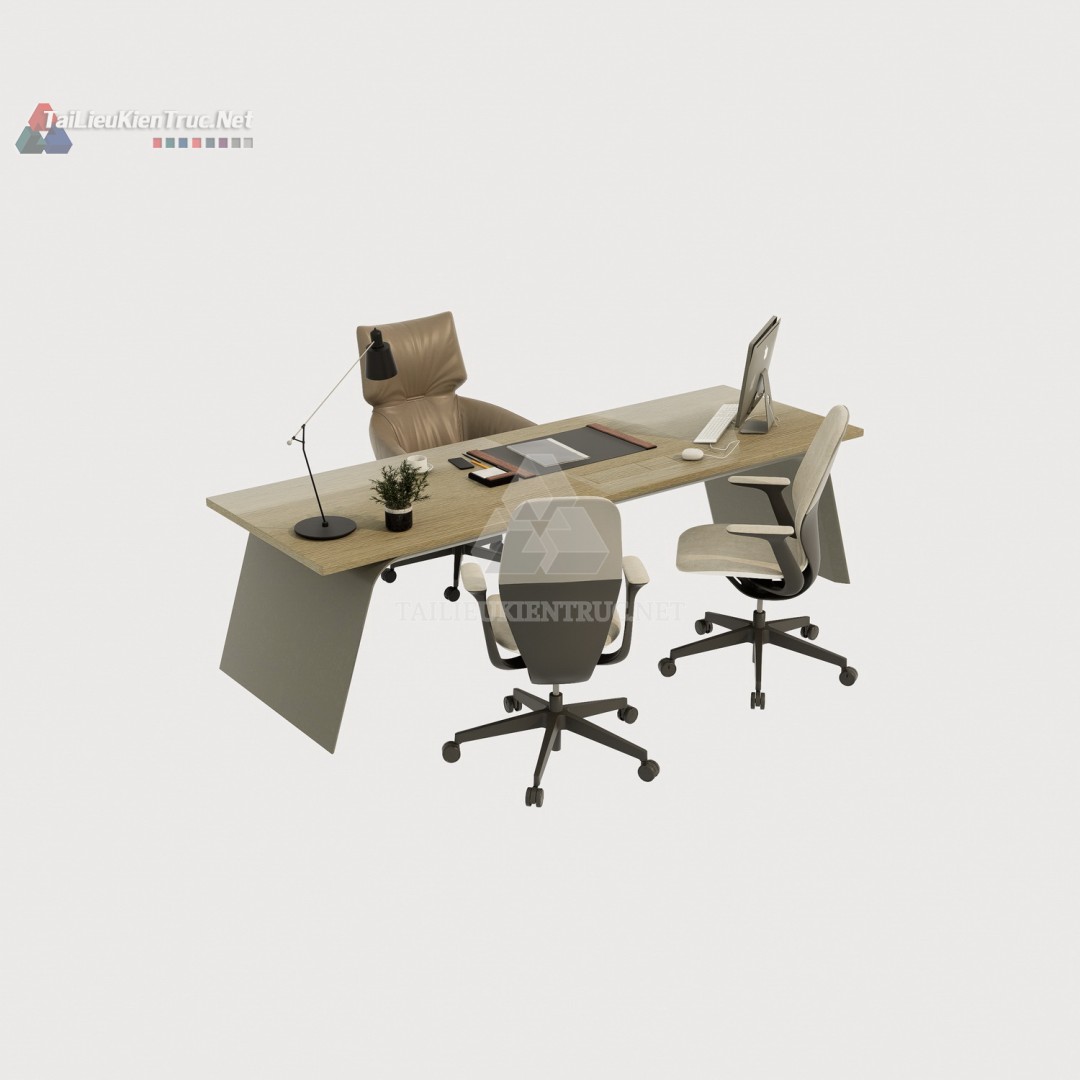 Bàn làm việc sketchup 015
