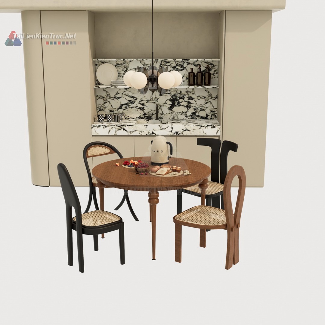 Bàn ăn sketchup 095
