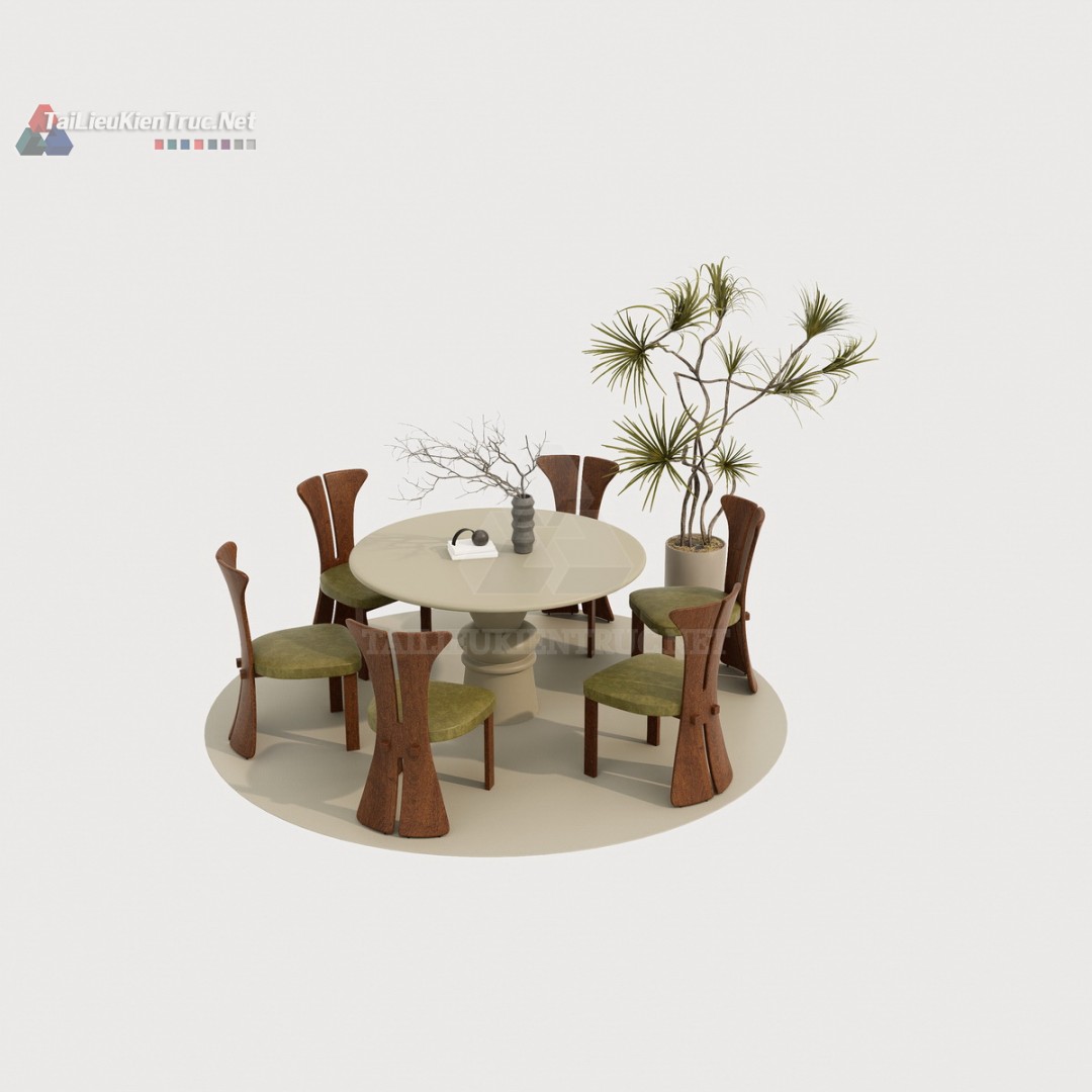 Bàn ăn sketchup 097