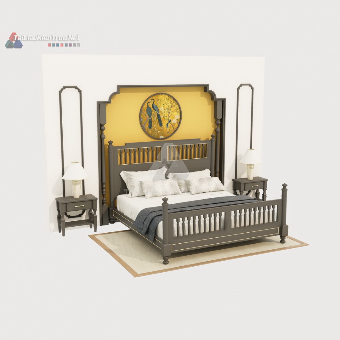 Thư viện giường sketchup 134