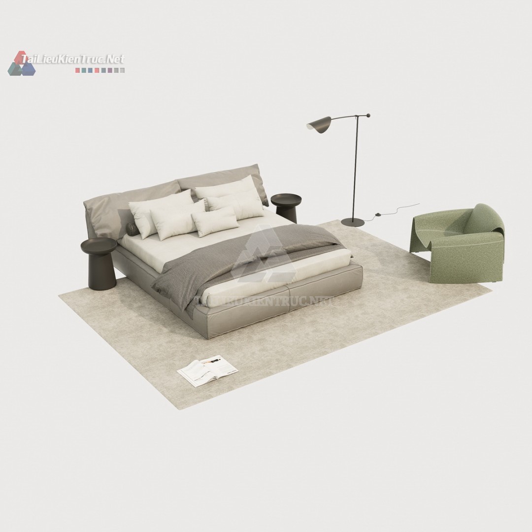 Thư viện giường sketchup 136