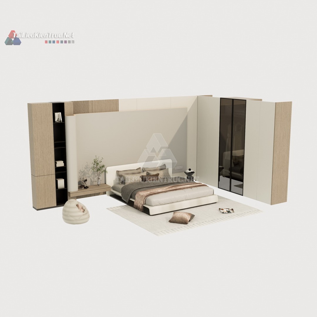 Thư viện giường sketchup 142