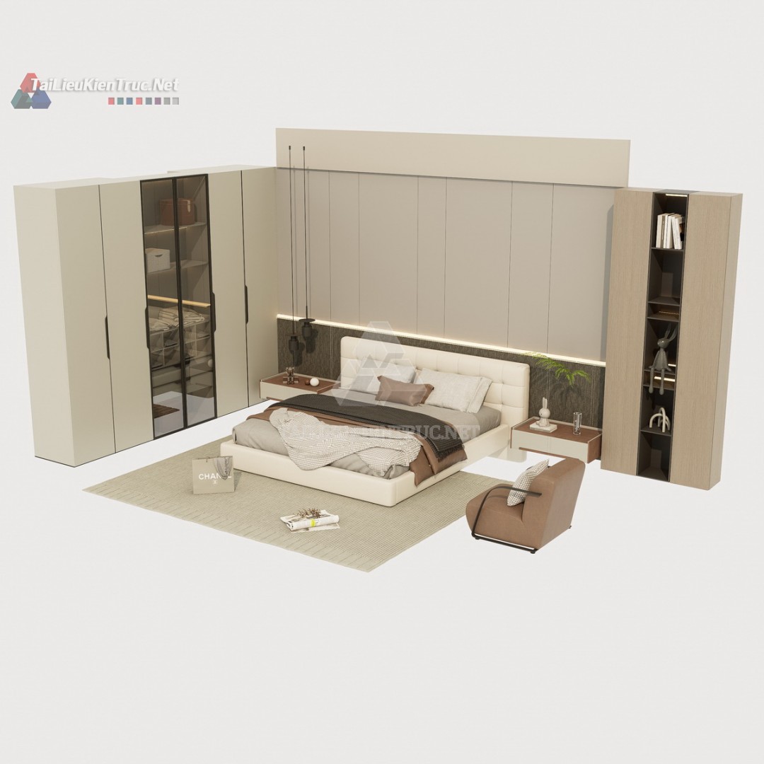 Thư viện giường sketchup 143