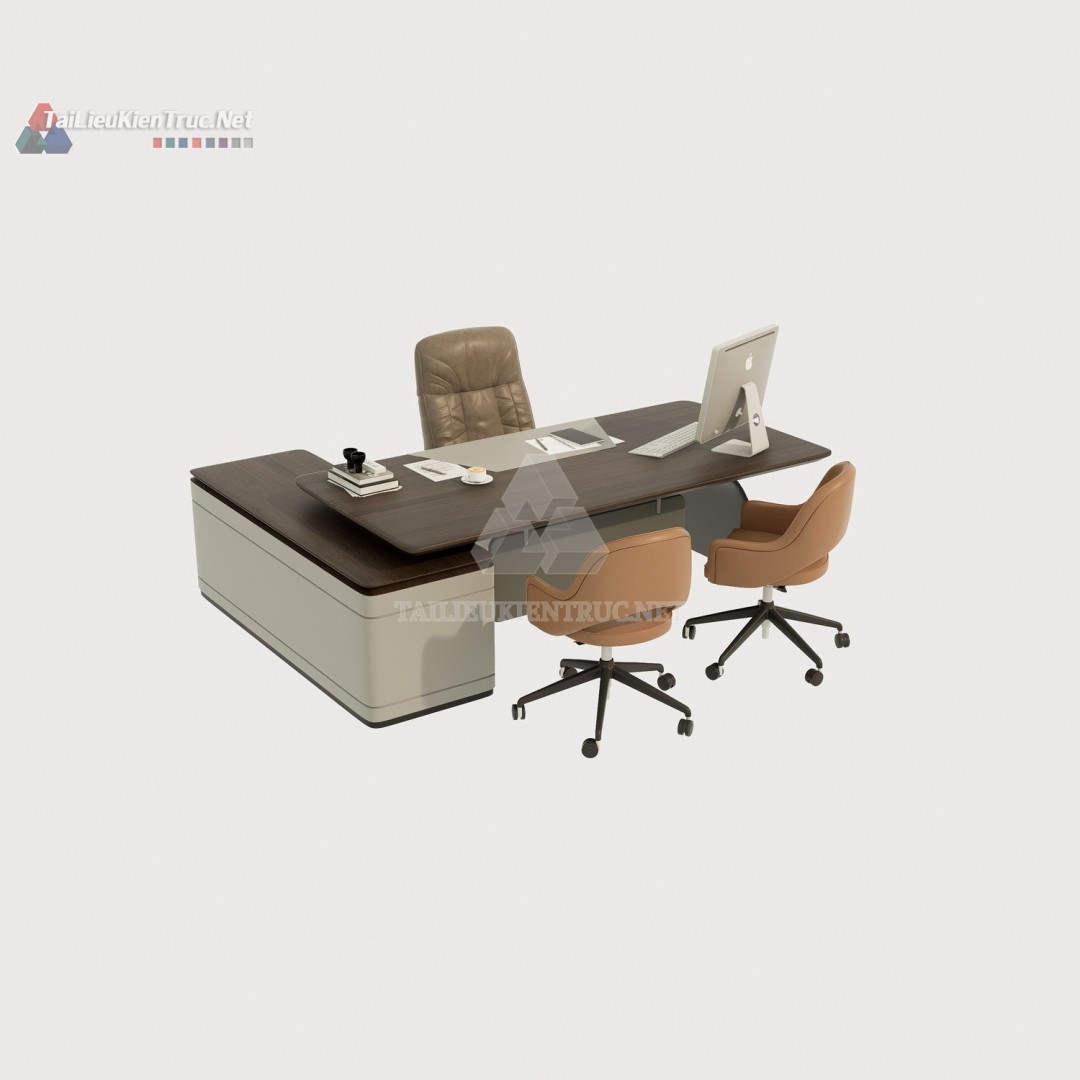 Bàn làm việc sketchup 016