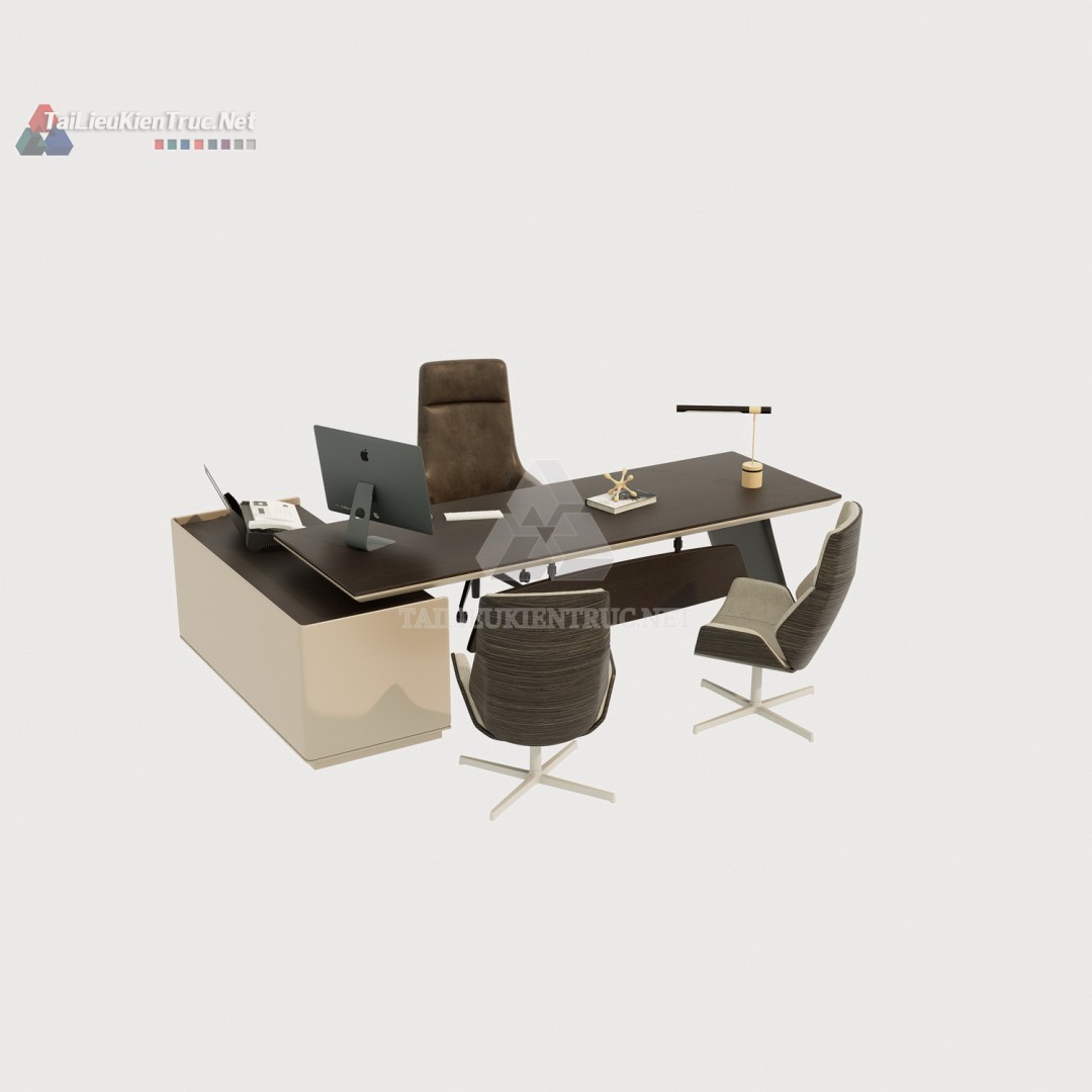 Bàn làm việc sketchup 029
