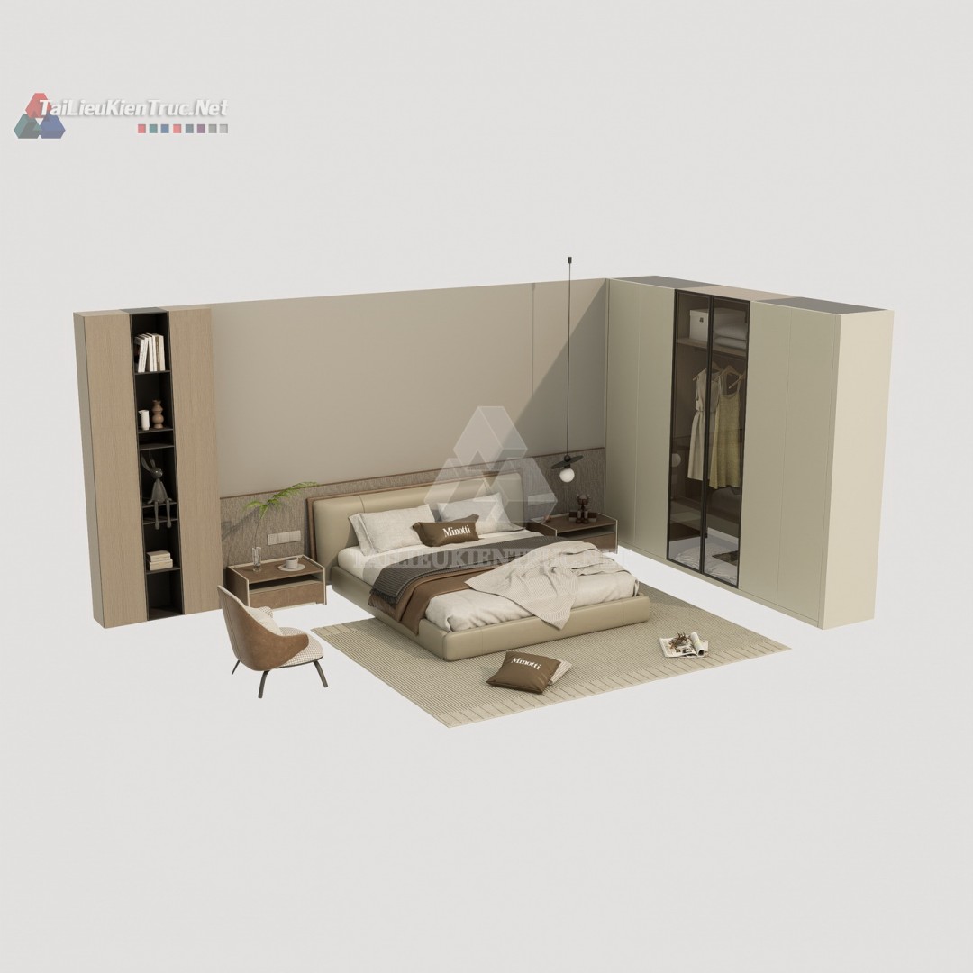 Thư viện giường sketchup 154