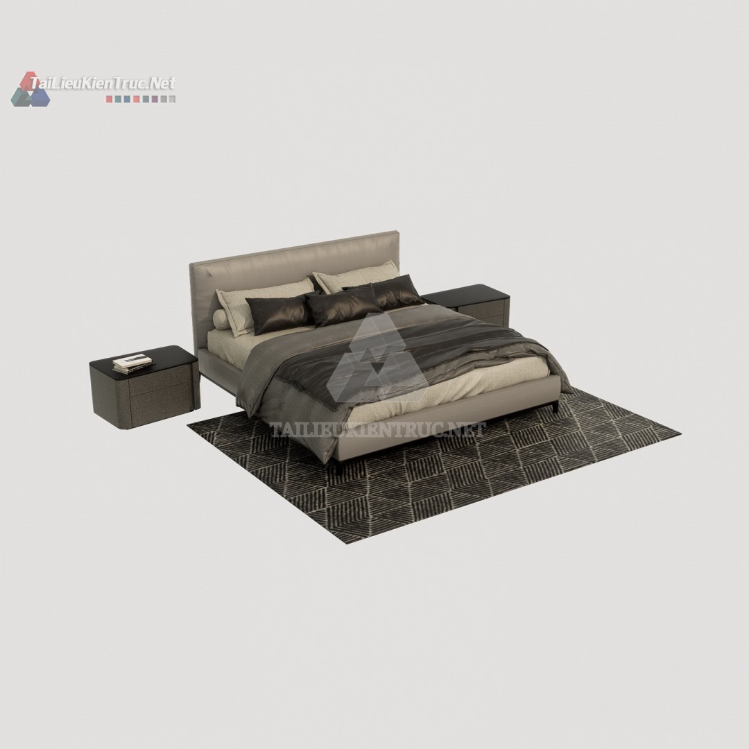 Thư viện giường sketchup 156