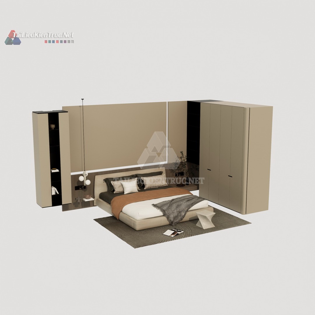Thư viện giường sketchup 160