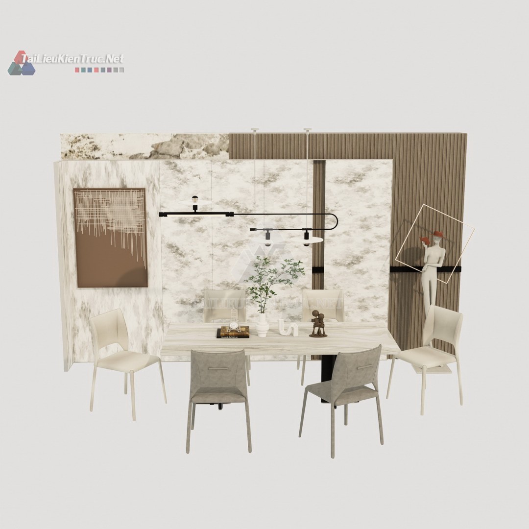 Bàn ăn sketchup 103