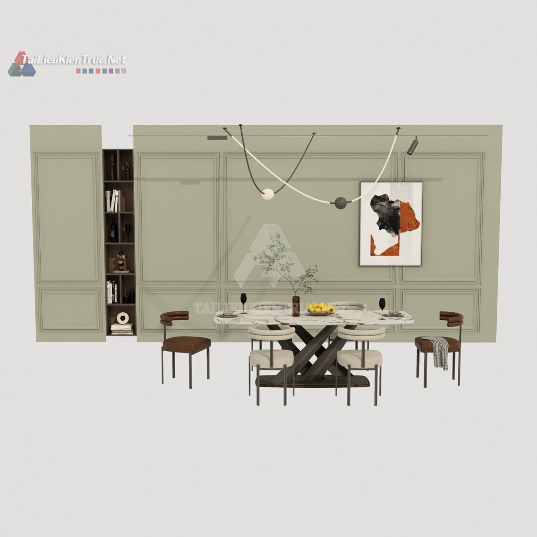Bàn ăn sketchup 108