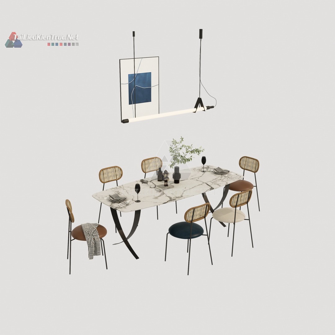Bàn ăn sketchup 109