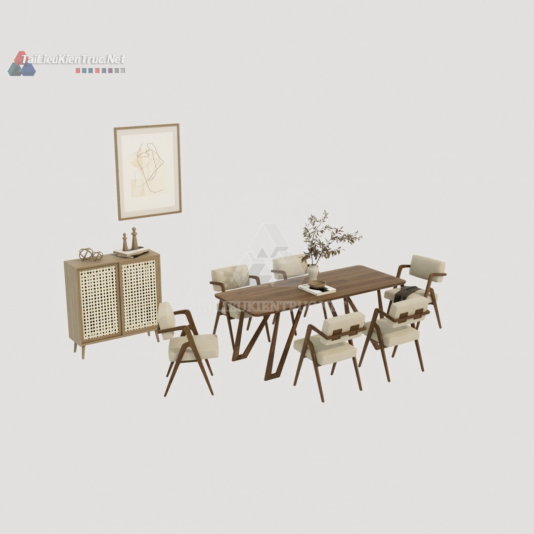Bàn ăn sketchup 112
