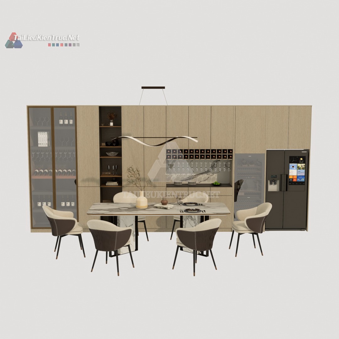 Bàn ăn sketchup 119