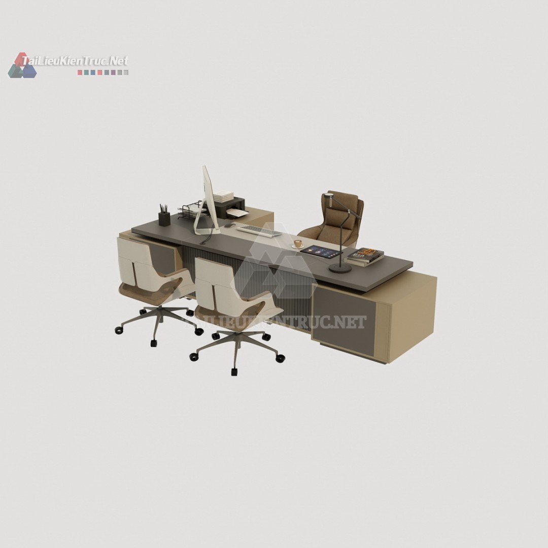 Bàn làm việc sketchup 057