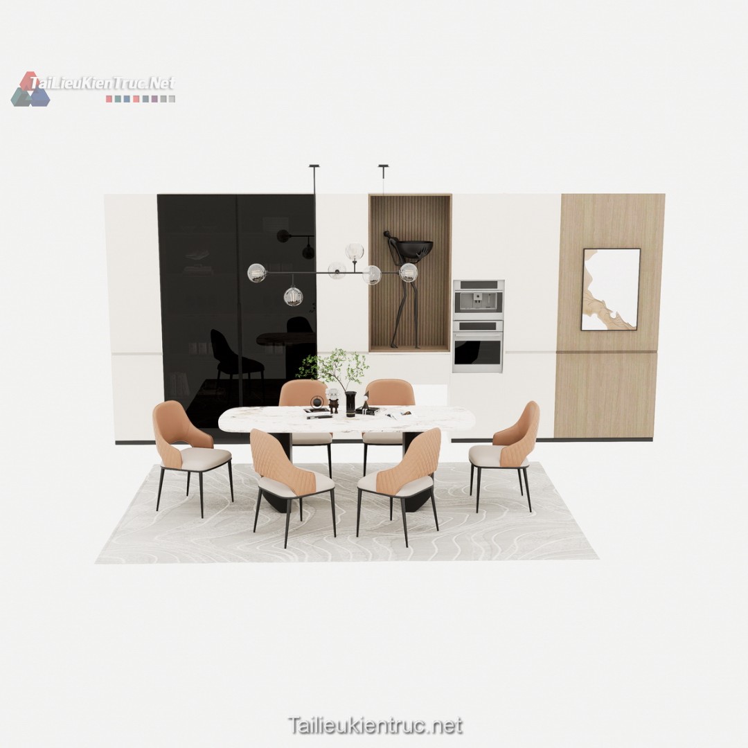 Bàn ăn sketchup 123