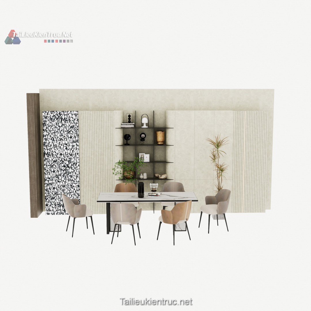 Bàn ăn sketchup 128