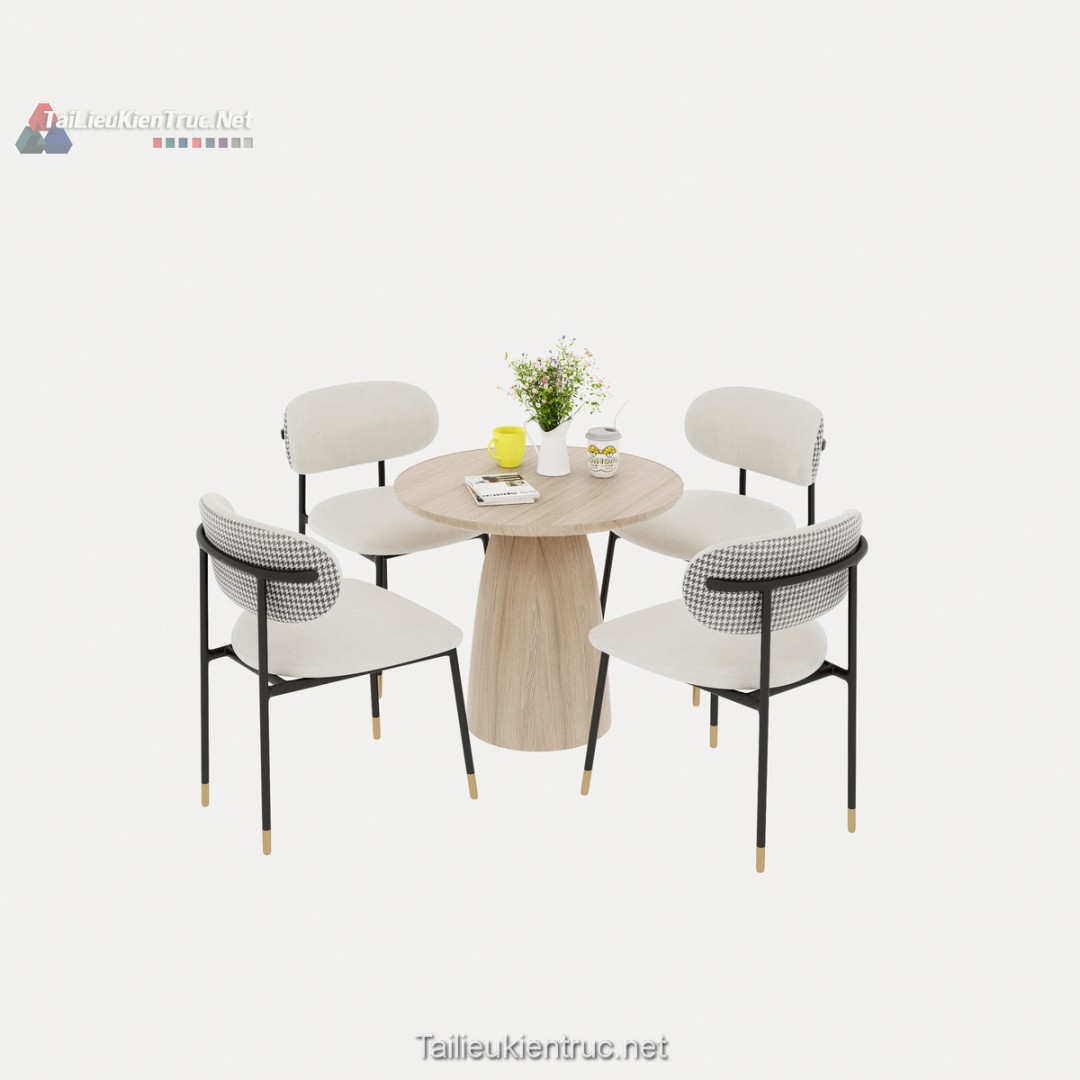 Bàn ăn sketchup 131